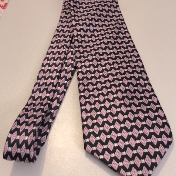 Brioni Tie-Purple & Black - Picture 7 of 7